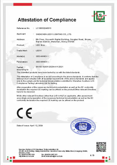 CE-LVD certificate